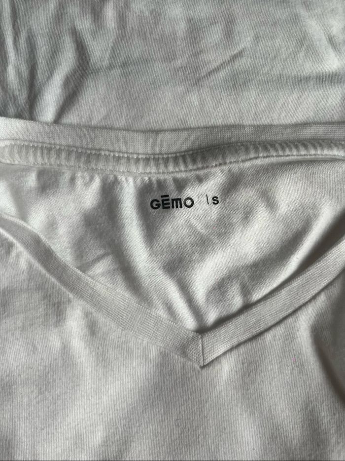 Tee-shirt blanc Gémo - photo numéro 3
