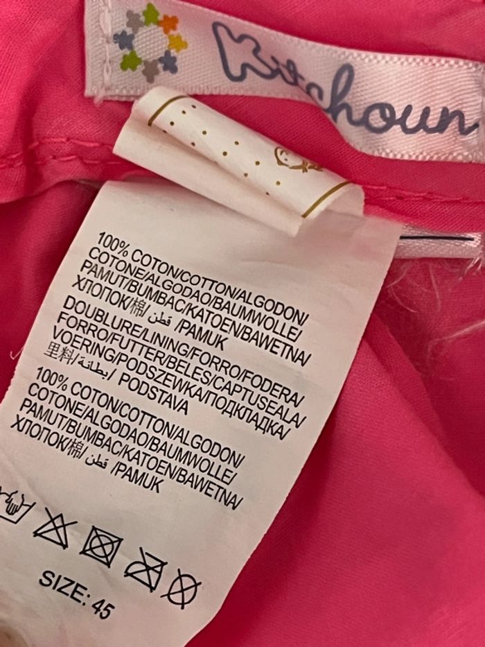 Casquette chapeau rose avec noeud taille 45cm Kitchoun - photo numéro 6