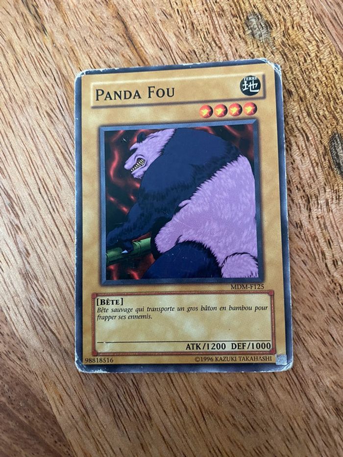 Carte Yu-Gi-Oh! Panda fou MDM-F125