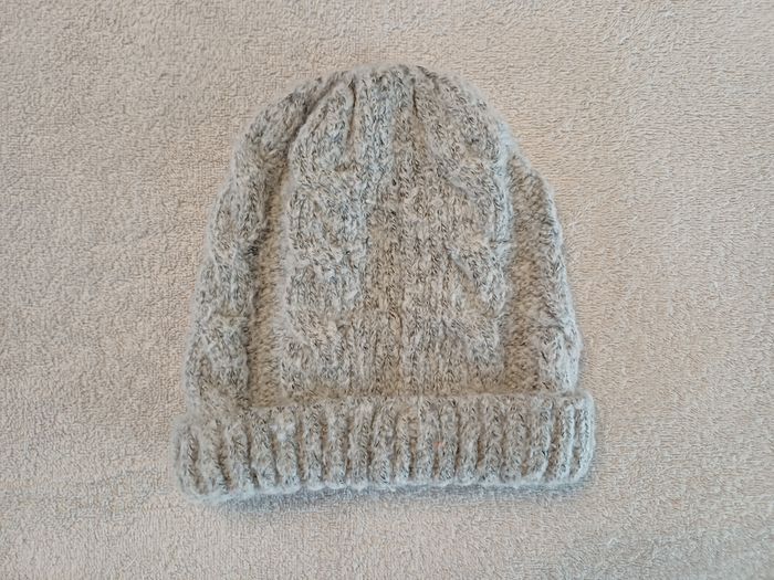 Bonnet Tape à l'œil gris 10/14 ans (réf perso G-Q13)(familleac72) - photo numéro 2