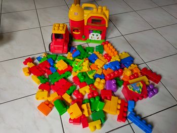 Lot Mega block avec ferme et tracteur 