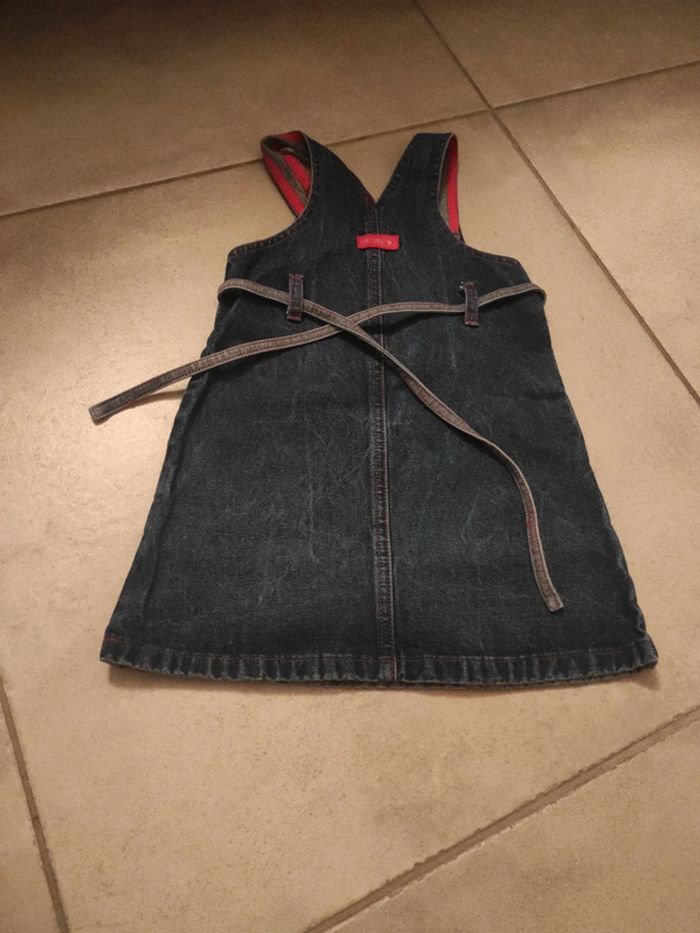 Robe en jean vinyl fraise 4 ans neuve - photo numéro 2