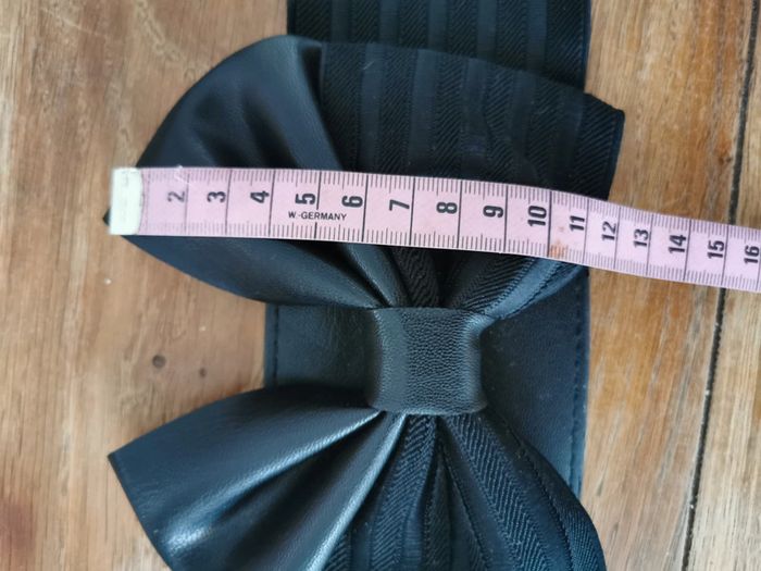 Ceinture large noir élastique. Taille 83 cm - photo numéro 9