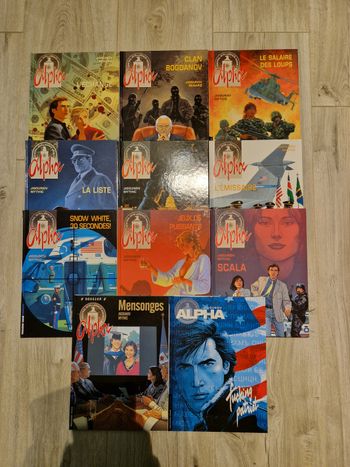 Lot de 11 bd alpha tome 1 à 11  REED/EO
