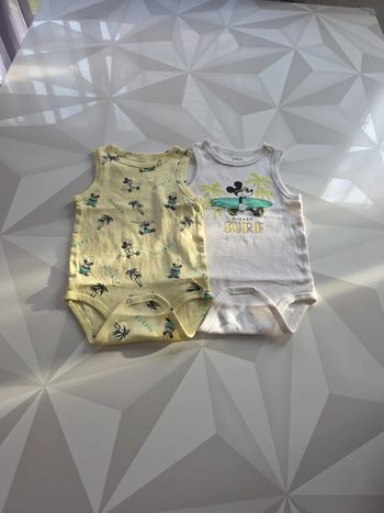Lot bodies débardeur Mickey