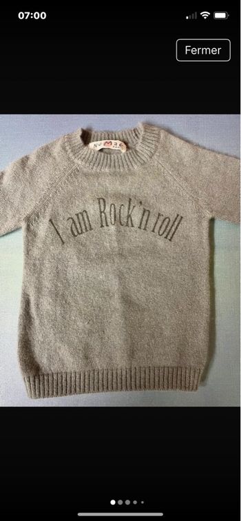 Pull bébé Numaé 3 mois
