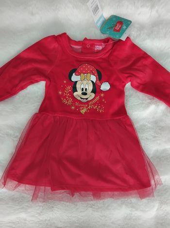 Robe Minnie Noël Disney ,neuf avec étiquettes, taille 6 mois