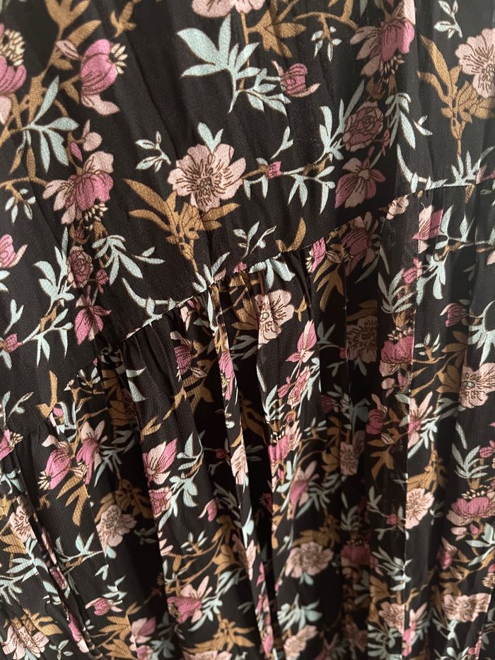 Robe imprimé fleurs bretelle - photo numéro 5