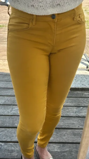 Pantalon Slim Only Moutarde