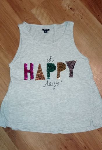 Débardeur fantaisie sequins fille, KIABI, taille 8 ans