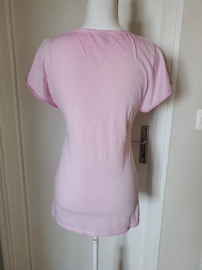T-shirt Rose Stile Benetron T.S/M - photo numéro 2