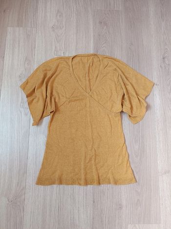 Pull moutarde T1 Camaïeu