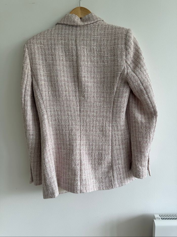 Blazer veste rose avec boutons argenté Zara taille 38 M - photo numéro 5