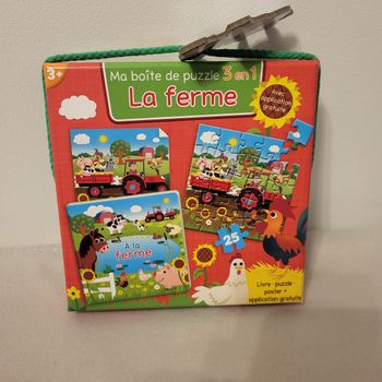 Ma boîte de puzzle 3 en 1 la ferme