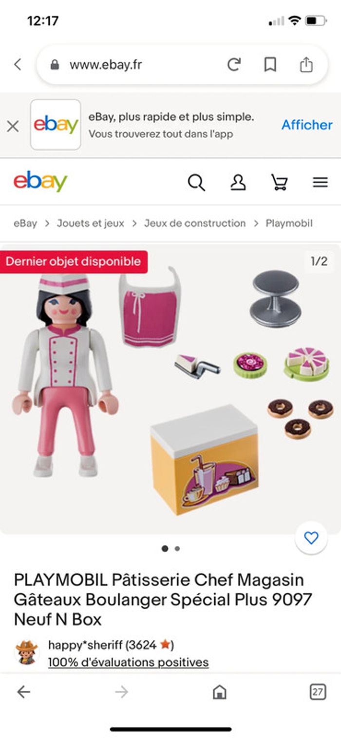 Playmobil pâtissière - photo numéro 2