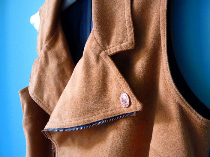 Robe Fille jean paul gaultier 16 ans Luxe daim marron TBE - photo numéro 5