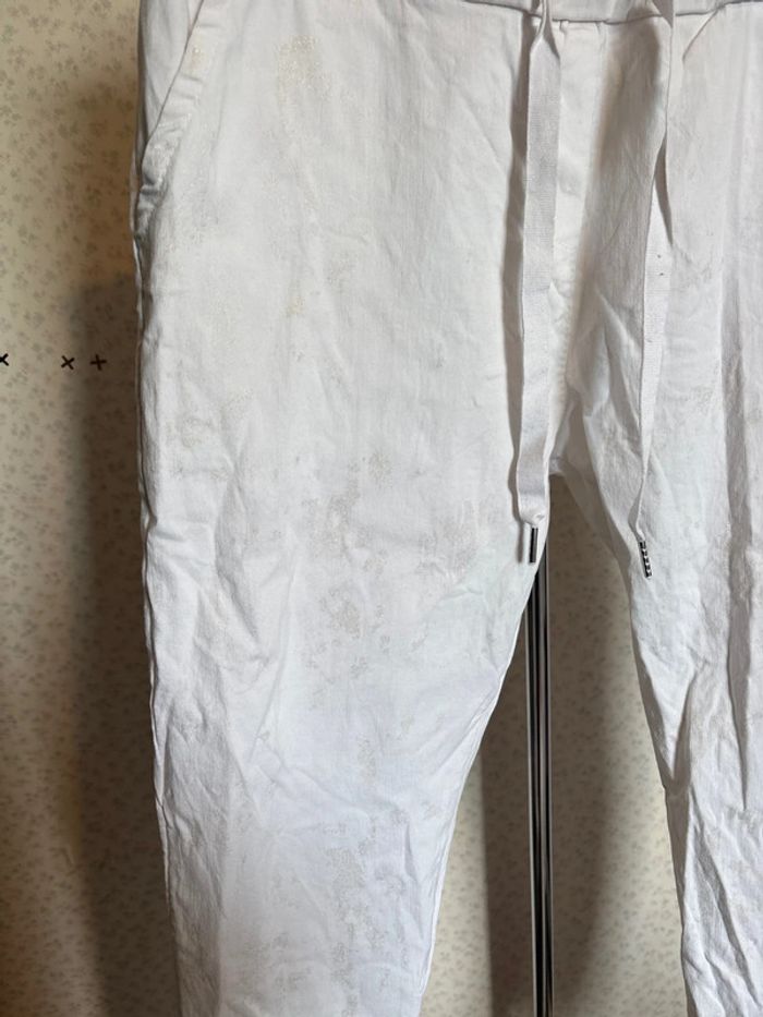 Pantalon blanc et doré taille unique made in italy - photo numéro 2