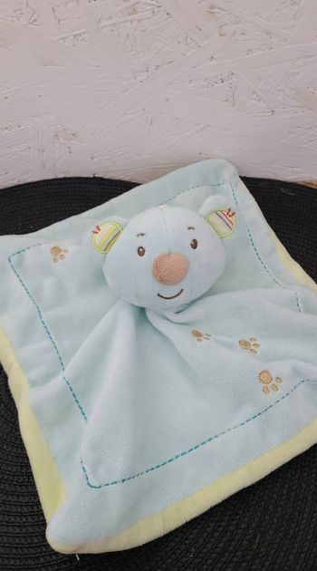 Doudou plat koala bleu Zen SYSTEME U