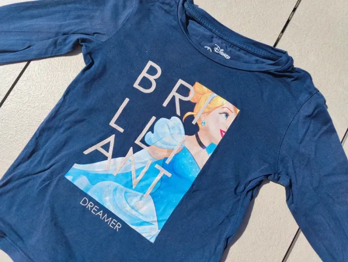 Lot 4 tee shirts ML fille Disney 6 ans - photo numéro 2