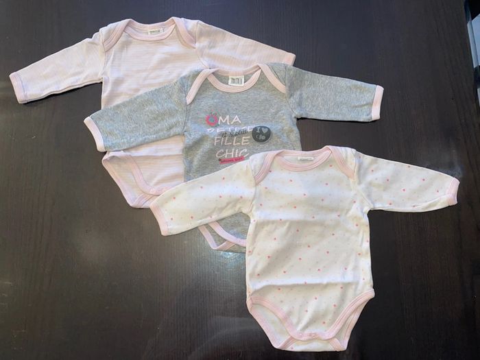 3 body manches longues Bébé rêve 3 mois