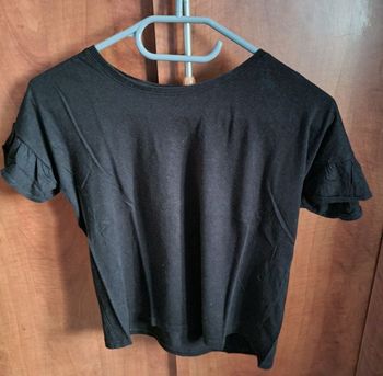 T-shirt uni noir 12ans