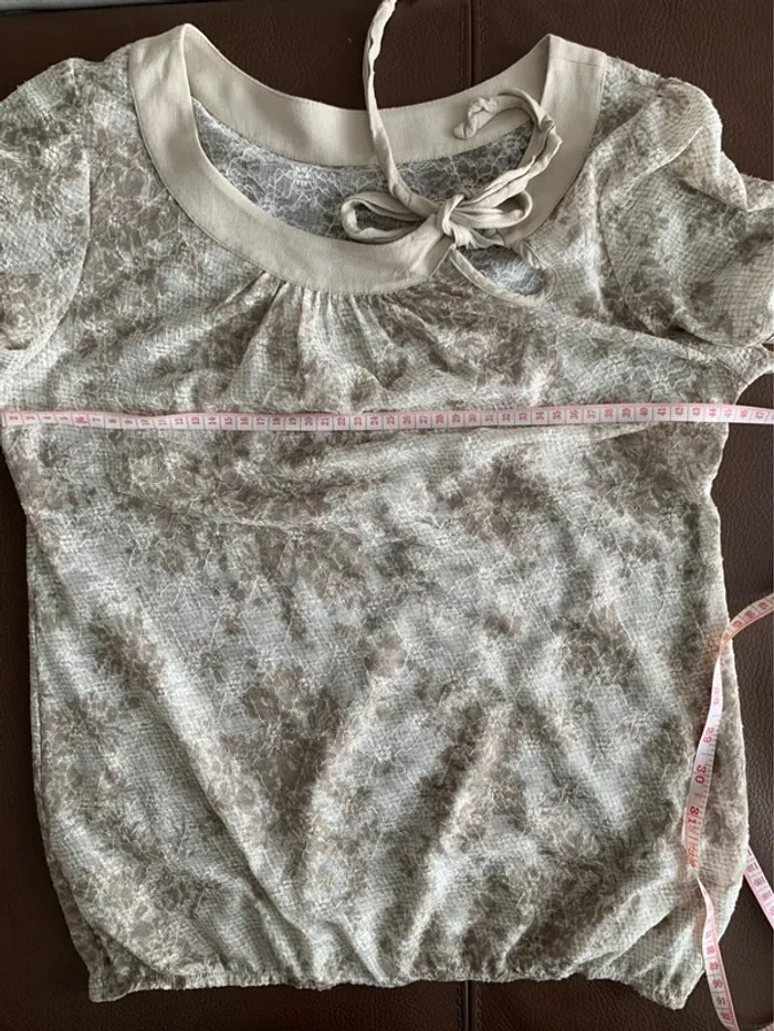 blouse MC beige crème - photo numéro 15