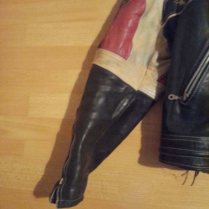 Blouson en cuir vintage style biker – Taille 4 – Pièce rare ! - photo numéro 7