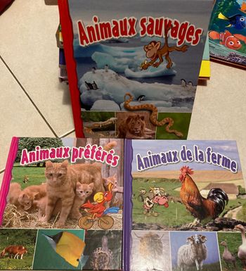 3 livres Animaux