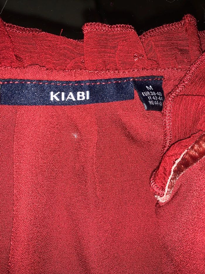 Blouse Kiabi bordeaux taille 38 manches longues - photo numéro 12
