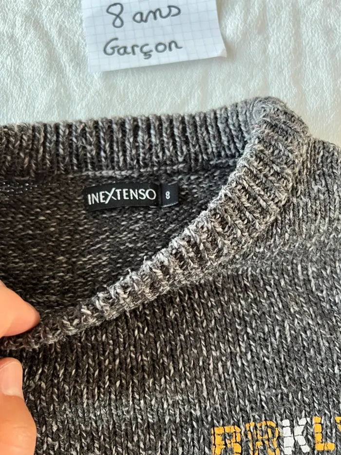 Pull gris - photo numéro 3
