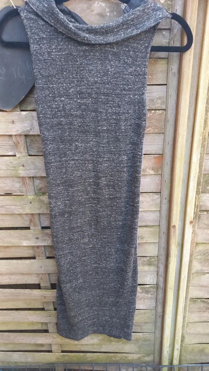 Vestido Robe mi longue chiné zara M bandes - photo numéro 3