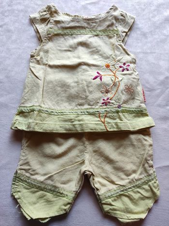 Ensemble pantalon et tunique en lin