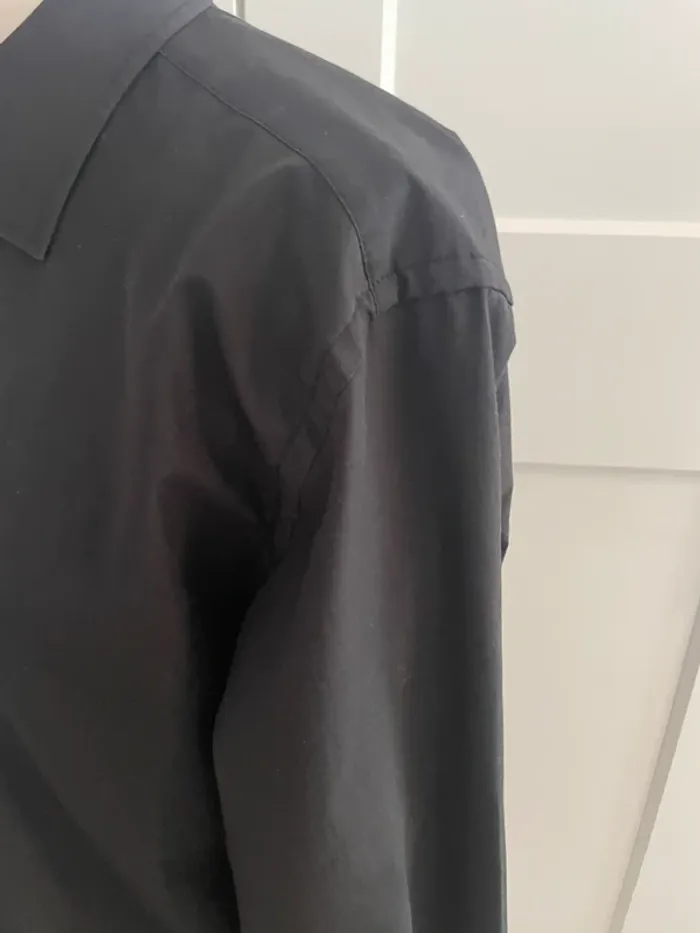Chemise homme noire, taille L - photo numéro 3