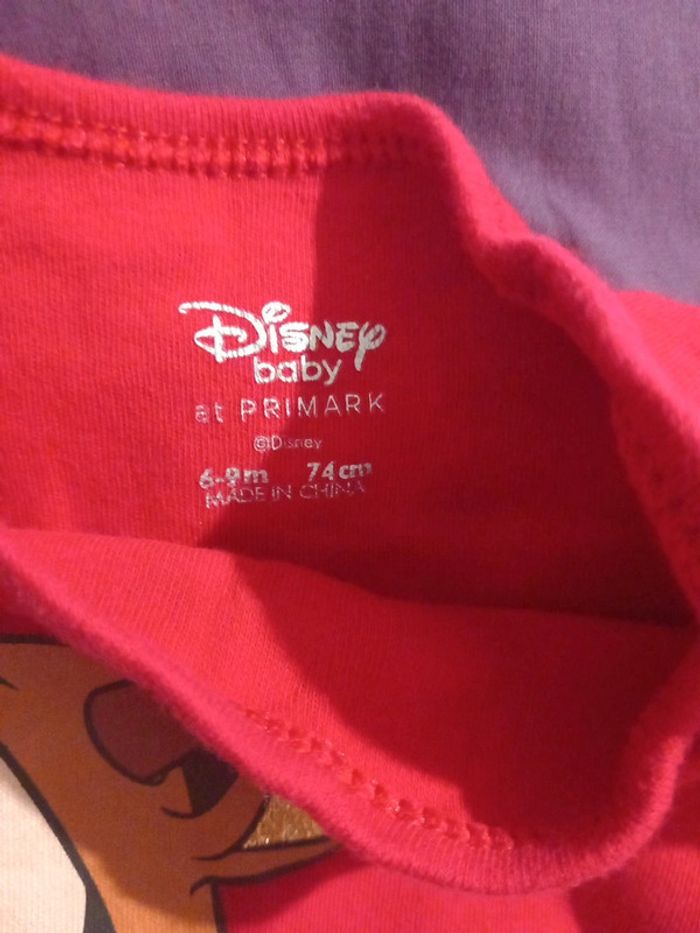 Body taille 6/9 mois 74cm primark disney mickey Donald Noël Christmas - photo numéro 2