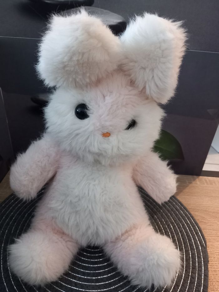 Peluche lapin boulgom rose vintage 43cm avec ses oreilles o - photo numéro 3