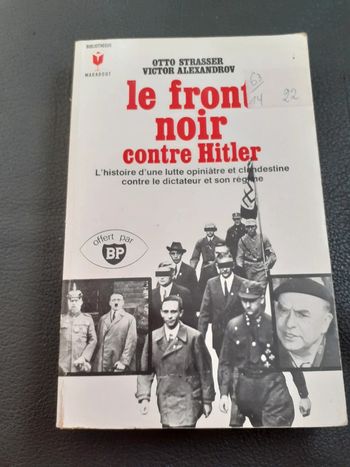 Livre Le front noir contre Hitler