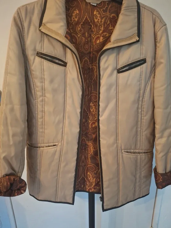 Veste matelassé beige - photo numéro 2