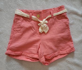 Short en toile rose