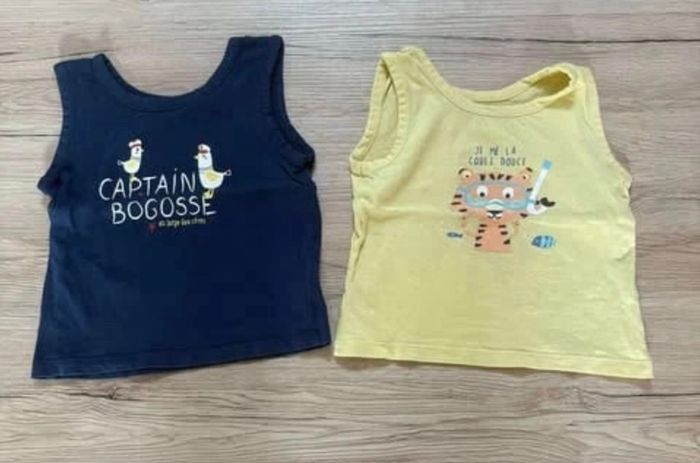 2 débardeurs - 18mois