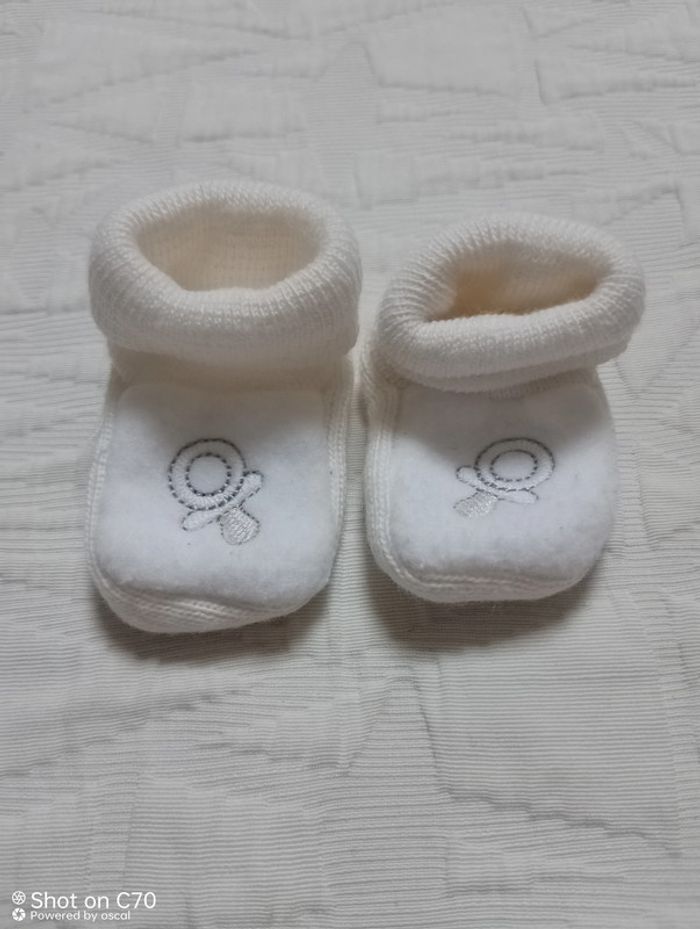 Chaussons pantoufles naissance mixte