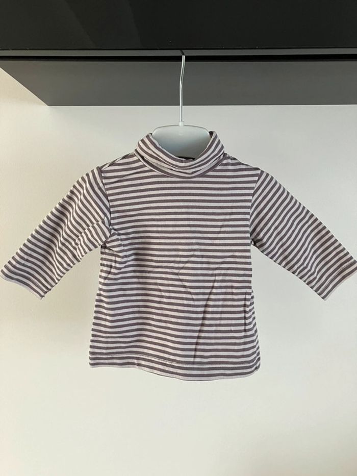 Pull col roulé Vertbaudet 3 mois