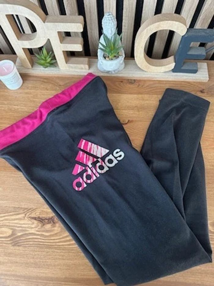 Legging noir adidas 9/10 ans