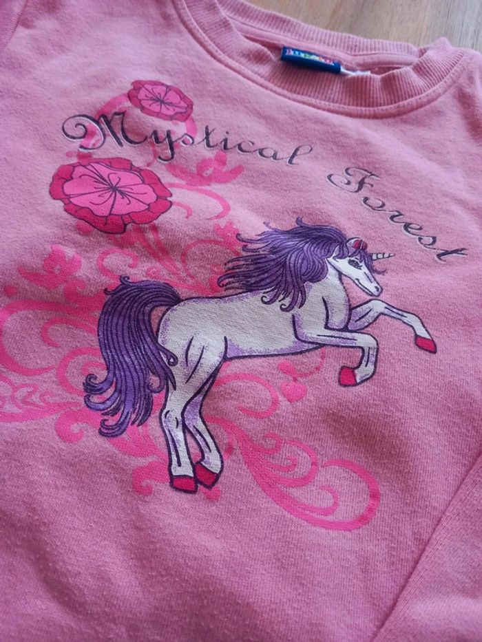Sweat rose licorne Mystical Forest – Lupilu – 110/116 cm - photo numéro 2