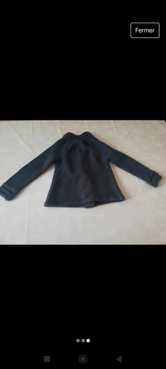 Gilet épais gris à pressions caprice de fille 8 ans 3€ - photo numéro 3