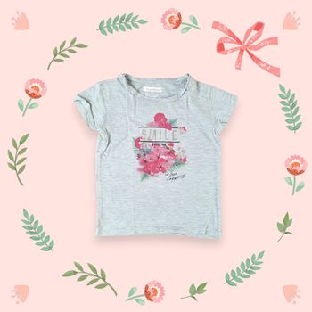 T-shirt fille gris