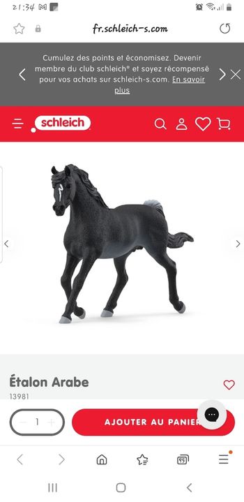 Schleich 13981 - Pur Sang Arabe - Neuf