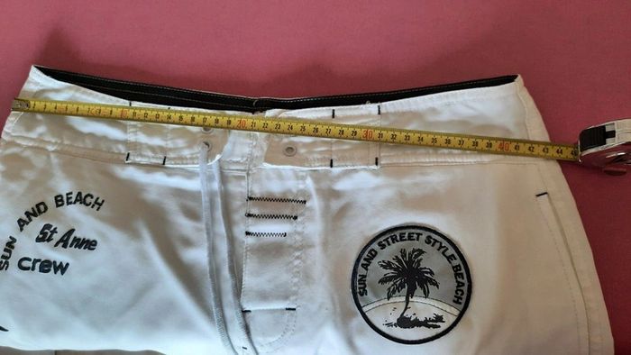 Short de plage blanc & noir - photo numéro 6