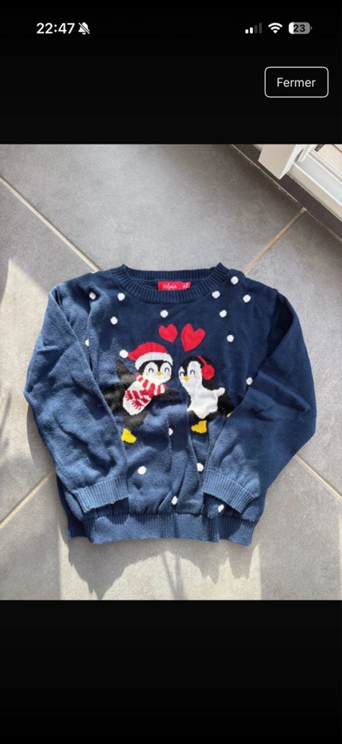 Pull Noël garçon.