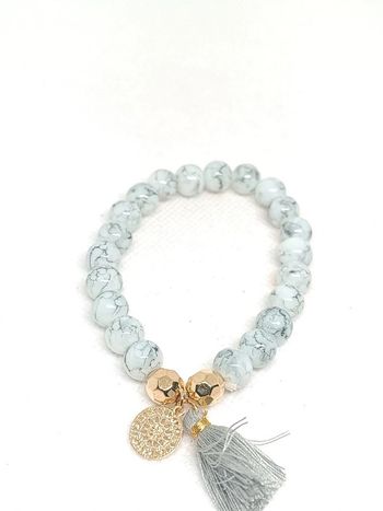 Bracelet perles nacrées