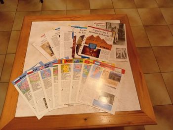 Lot de fiches histoire et géographie